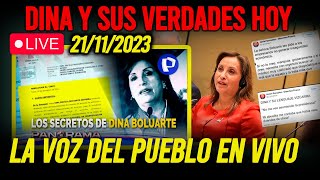 🔴DINA Y SUS VERDADES MARCHA 7 8 Y 9 CONGRESO EN VIVO LA VOZ DEL PUEBLO HOY 21112023 [upl. by Ultima]