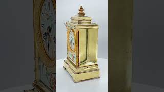 Ormolu mantel clock with sevres hand painted panels mantelclock [upl. by Scholz]