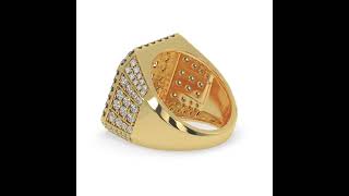 Pompeii3  Mens Yellow Gold Diamond Ring [upl. by Coh326]