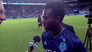 Interview Seyi Adekoya postmatch at Sporting Kansas City [upl. by Xena]