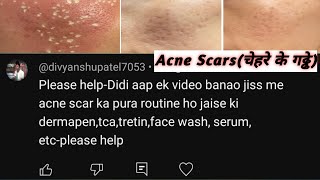 Acne Scars Treatment At Home  Dermapen TCA Tretinoin Step By Step  चेहरे के गढ्ढों का इलाज [upl. by Trimble170]