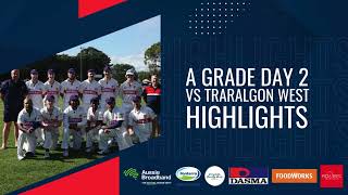 CLV A Grade Round 5  Traralgon Imperials vs Traralgon West Day 2 Highlights [upl. by Kurman977]