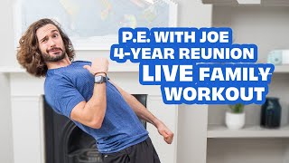 PE With Joe REUNION Family Workout  Quiz [upl. by Adroj]