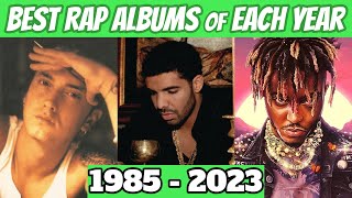 Best Rap Albums Of Each Year 1985  2023 [upl. by Vladimir]