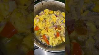 Ackee amp saltfish  frieddumplings jamaicanfood foodvlog fyp abundance homemadefood [upl. by Oine]