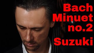 JSBach Minuet No 2 from Suzuki Cello Book 1 [upl. by Nylanaj580]