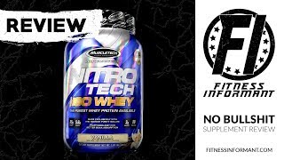 MuscleTech NitroTech 100 Iso Whey REVIEW A Clean High Quality Protein [upl. by Naginarb]