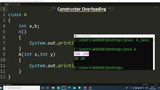 Constructor Overloading in Java  Learn Coding [upl. by Adnauqahs]