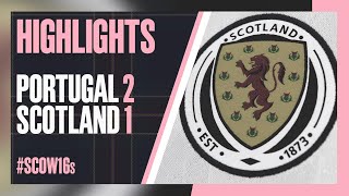 Scotland Womens U16s v Portugal Womens U16s  UEFA Development Tournament [upl. by Donahoe]