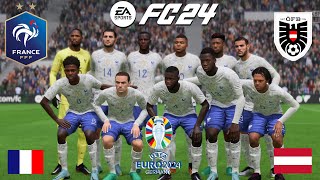 EURO 2024 FRANCE  AUTRICHE  FC 24 4K [upl. by Ormand833]