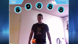 Motion game demo using Kinect and Adobe AIR [upl. by Cumine908]