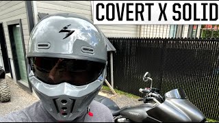 Casque Scorpion Covert X Solid [upl. by Ardnuaet261]