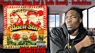 OMG WHO IS THIS Black Star Mos Def amp Talib Kweli  Definition REACTION  First Time Hearing [upl. by Lassiter]