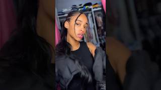 Slick Back Extended Ponytail on NATURAL HAIR No Heat Required naturalhair hairtransformation [upl. by Anilatsyrc]