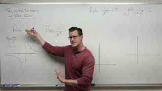 Graphing Rational Functions with Transformations Precalculus  College Algebra 39 [upl. by Itnahsa]