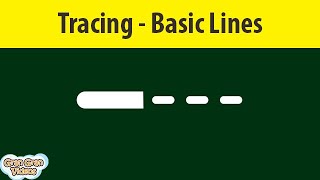 Tracing Lines for Kids  Basic Lines  Vertical Horizontal Slant and Curve Lines [upl. by Enovad]