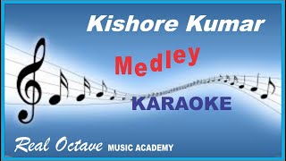 Kishore Kumar DANCE Medley KARAOKE with Eng हिन्दी Lyrics Scrolling  PARTY SONGS [upl. by Stephens976]