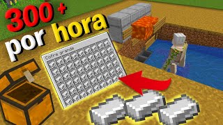 ⛏️⛏️GRANJA DE HIERRO MINECRAFT JAVA Y BEDROCK 120 [upl. by Eiramik]