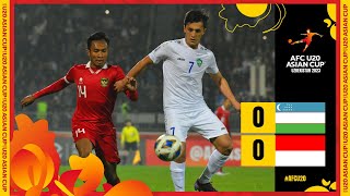 AFCU20  Group A  Uzbekistan vs Indonesia [upl. by Ananna]