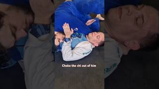 Lapel Choke the chi out of opps lapel lapelchoke bjjtechnique brownbelt top sidemount funbjj [upl. by Broome]