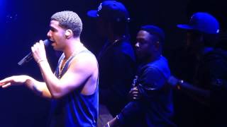 Drake on stage with Kendrick Lamar and ASAP Rocky [upl. by Suirauqed]