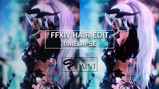 FFXIV Hair Edit Timelapse [upl. by Jump]