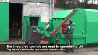 Gradeall Portable Compactor Bin Lift [upl. by Slayton82]