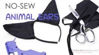 How to Make Easy No Sew Animal Ears [upl. by Amilb]