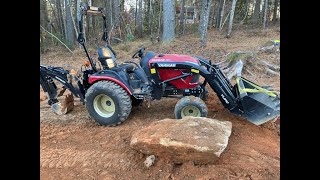 Yanmar SA424 Stump Removal [upl. by Zacharie375]