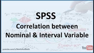 SPSS Calculating a Correlation between a Nominal and an Interval Scaled Variable [upl. by Anidene871]