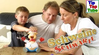 Wir spielen SCHWEINE SCHWARTE lustiges Hamburger futtern bis BIG PIG der Gürtel platzt TipTapTube [upl. by Yelsgnik]