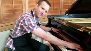 How to Remove Steinway Grand Piano Fallboard [upl. by Nikos]