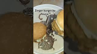 KFC Zinger burger by fouzia kfczinger burger kfcburger foodie shorts youtubeshorts itsfouzia [upl. by Carrillo90]