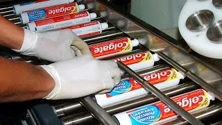 How COLGATE TOOTH PASTE is MADE🦷  Inside COLGATE Factory [upl. by Sirob]