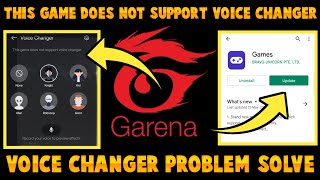 This game does not support voice changer how to change voice in free fire voice changer app [upl. by Nibas]