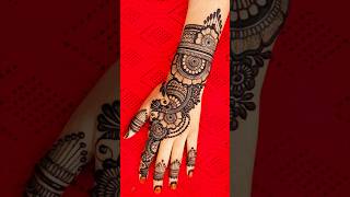 Mehndi Designs For back hand Easy mehndi designs step by step youtubeshorts shorts [upl. by Ainad]