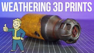 Weathering 3D Prints  Fallout Fusion Core Phone Charger [upl. by Stronski796]