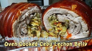 Homemade OvenCooked Cebu Lechon Belly w Eng Subtitle  HungreeCatt Cooks [upl. by Aja]