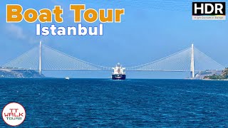 Until The End of The Bosphorus Tour by Boat Istanbul  4K HDR [upl. by Malley]