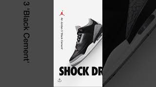 Black Cement 3s Shock Drop Today at 223 EST nike snkrs kicksoftheday jordan3 sneakercommunity [upl. by Bullion]