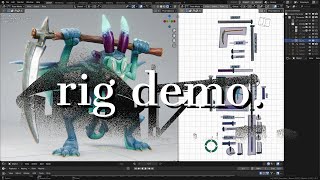 blender character rig demo [upl. by Mccarthy829]