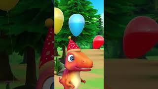 The Big and Small Birthday Party Shorts ChuChuTV NurseryRhymes kidsshorts JumblikansDinosaurs [upl. by Notslah106]