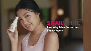 Rei Germar X SNAILWHITE Everyday Glow Sunscreen [upl. by Raphael]