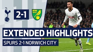 EXTENDED HIGHLIGHTS  SPURS 21 NORWICH CITY [upl. by Oecile]