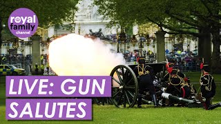 LIVE Gun Salutes Mark Second Anniversary of King Charles Accession [upl. by Urbanna]