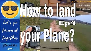 How To Land RC Plane On Grass  How To Fly RC Planes For Beginners  Bix3 RC Plane Bixler 3 Ep4 [upl. by Arabelle]