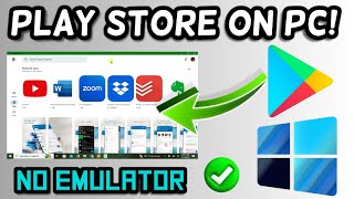 How to Install Google Play Store on PC No Emulator [upl. by Koren]