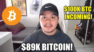 Bitcoin Skyrockets Towards 89000  100K BTC Incoming [upl. by Anissej]