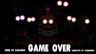 NateWantsToBattle Nightmare FNaF LYRIC VIDEO FNaF Song [upl. by Lani487]