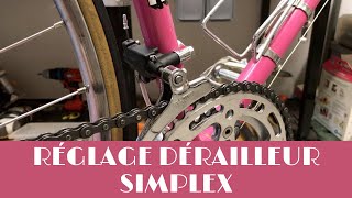 Comment régler un dérailleur avant Simplex [upl. by Hughmanick]